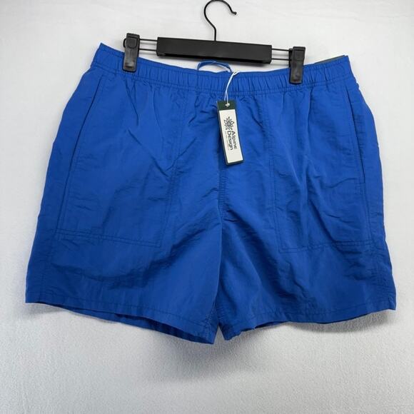 Alpine Design Shorts Mens Medium Blue Pull On Hiking Baggies Climbing 5 inch NEW - Picture 1 of 11